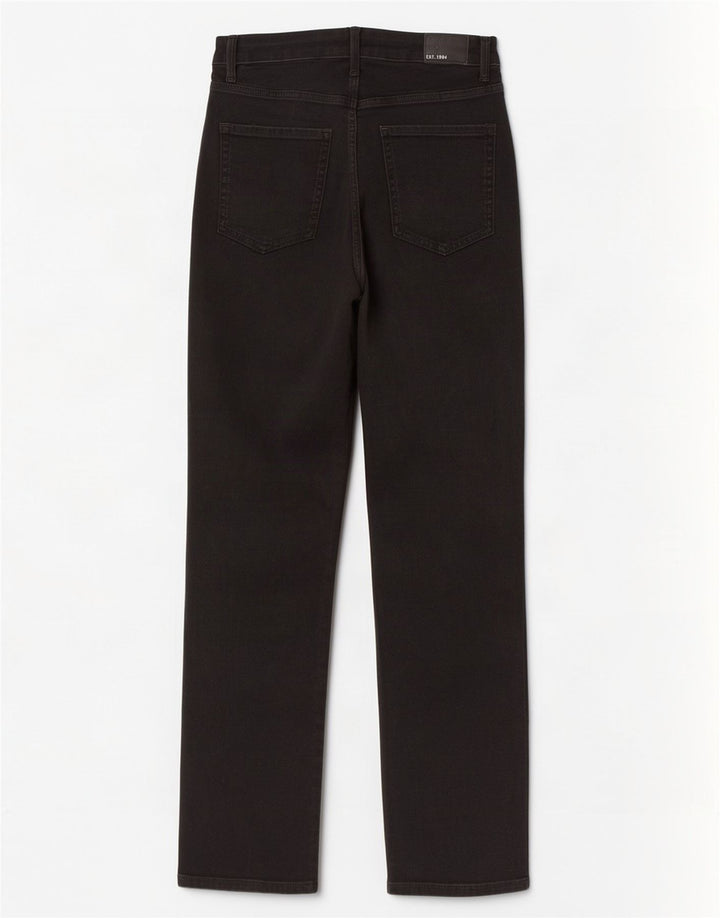 Marks & Spencer Dame Sienna Straight Jeans UK 12 Medium W28 L28 Black