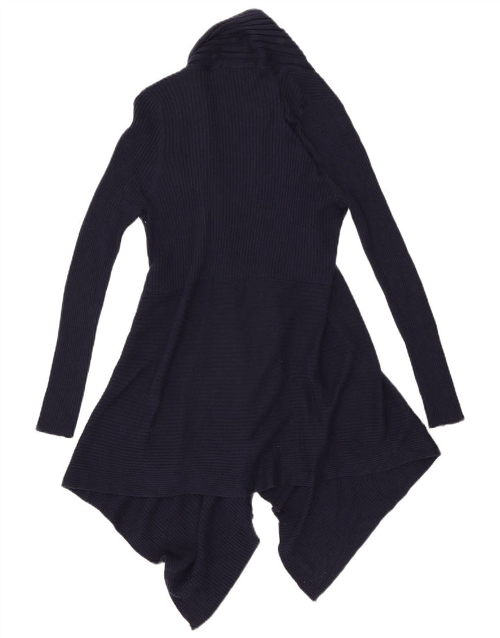 Marks & Spencer Dame Longline Cardigan Sweater UK 14 Medium Navy Blue