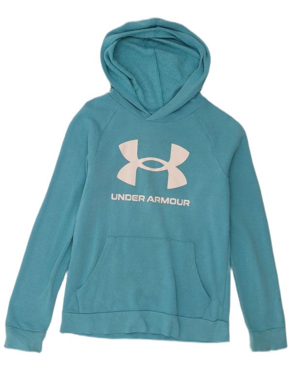 Under Armour Boys Grafisk Hoodie Jumper 11-12 år Stor Blå