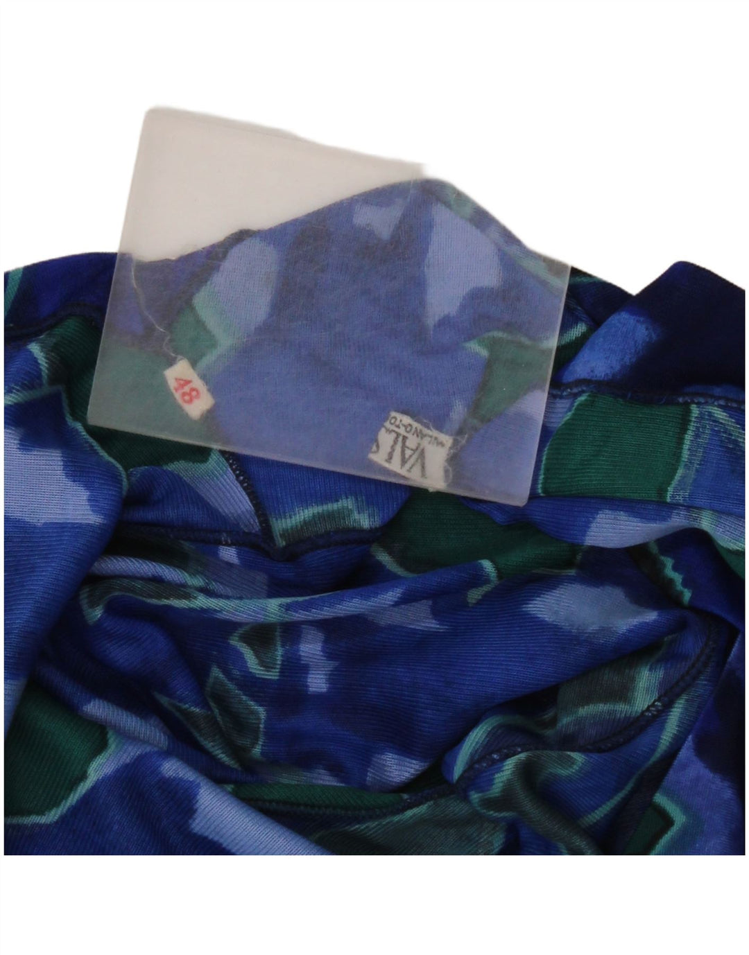 Valstar kvinders abstrakt mønster top 3/4 ærmer UK 18 XL Blå