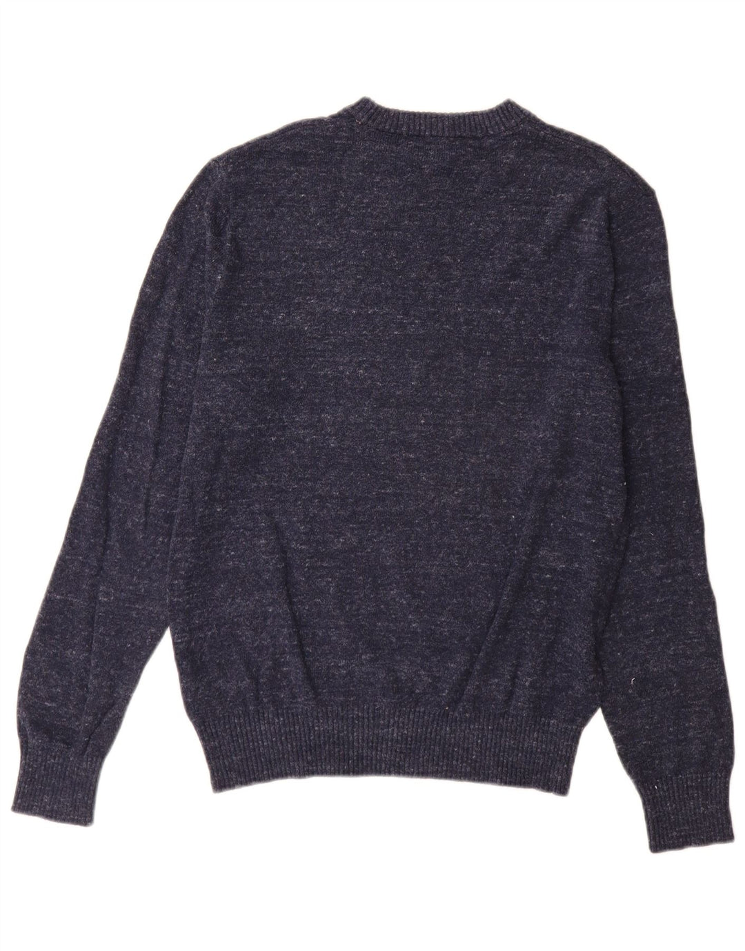 Gap Herre Crew Neck Jumper Sweater Medium Navy Blue Flecked Bomuld