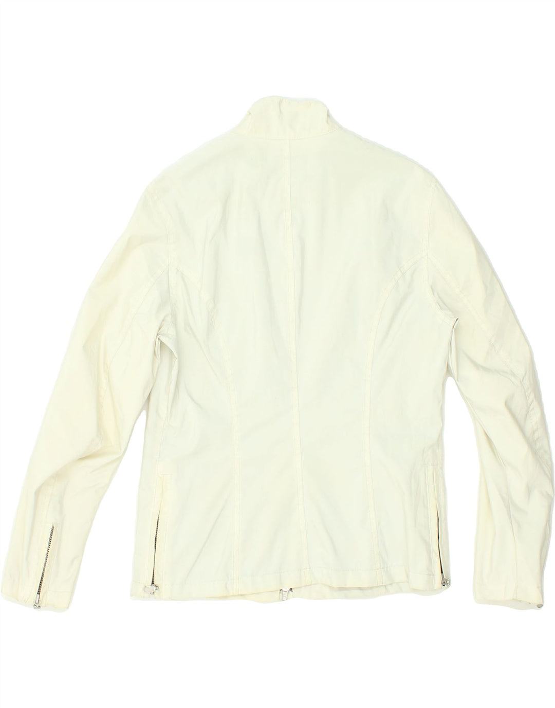 BELSTAFF Womens Bomber Jacket IT 40 Small Off White Nylon Vintage Belstaff and Second-Hand Belstaff from Messina Hembry 