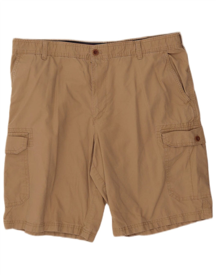 Izod Herre Cargo Shorts W40 XL Beige Bomuld