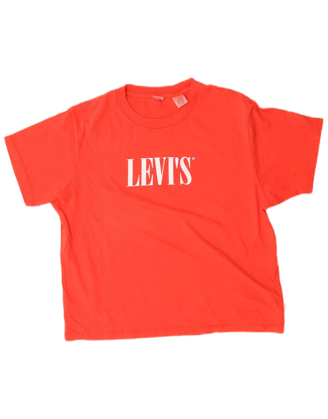 Levi's Dame Oversized grafisk T-shirt Top UK 6 XS Rød