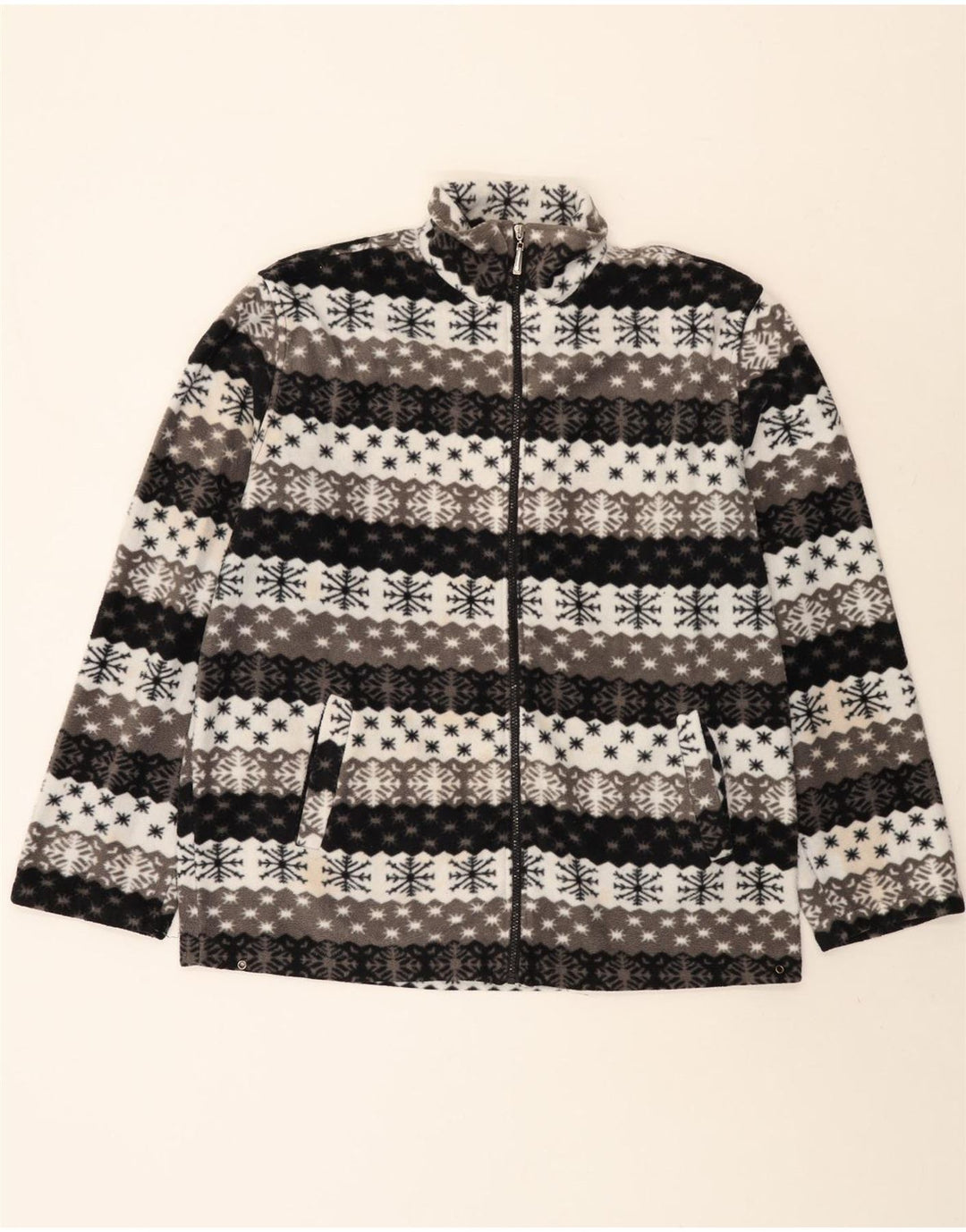 Vintage fleecejakke til mænd UK 42 XL Multicolored Fair Isle