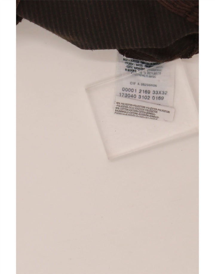 LEVI'S Lige fløjlsbukser til mænd W33 L32 brun polyester