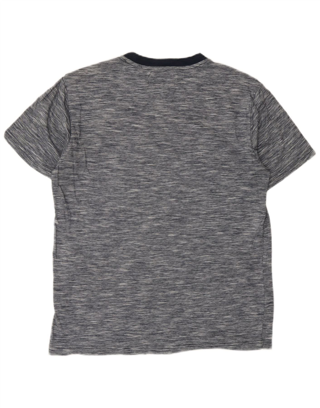 PENGUIN Herre T-shirt Top Medium Navyblå Flecked Bomuld