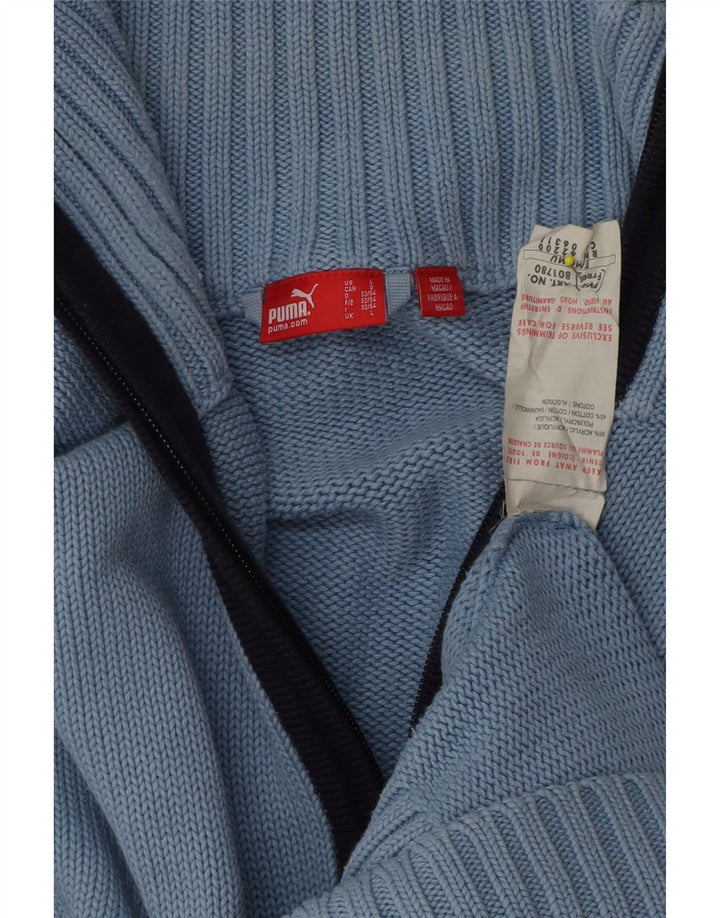 Puma Herre Cardigan Sweater Stor Blå Akryl