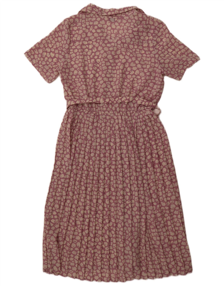 Classics Dame Maxi Dress UK 16 Large Purple Animal Print Polyester