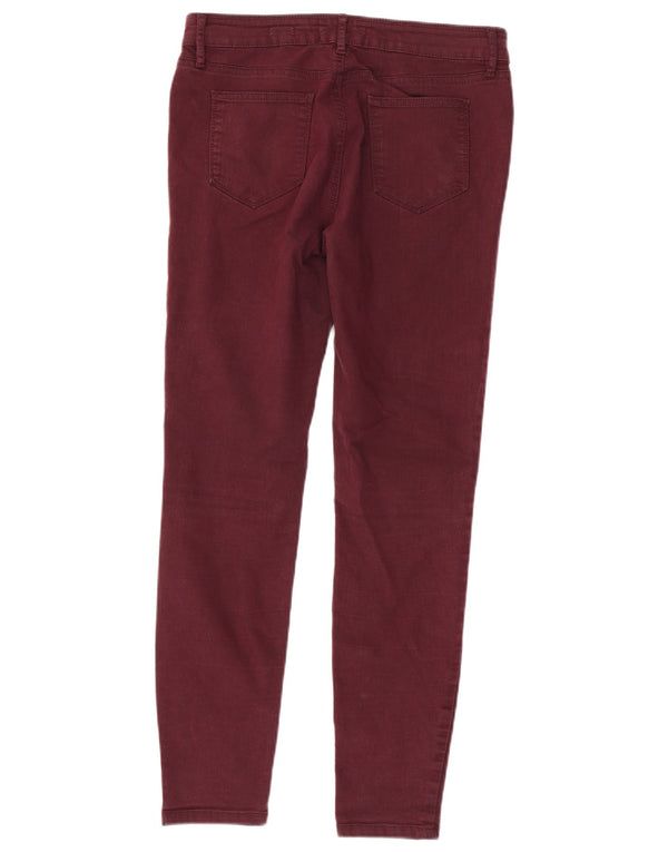 Fat Face Dame Jegging Jeans UK 12 Medium W32 L29 Bourgogne bomuld