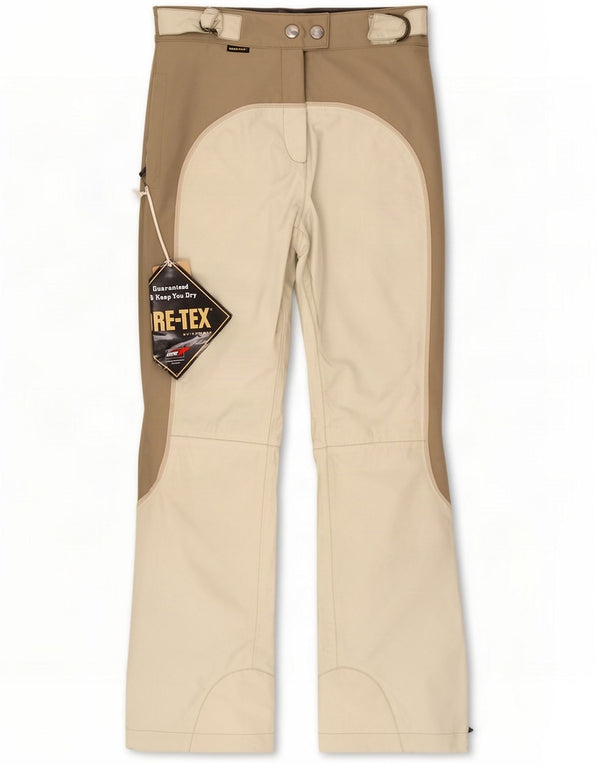 Samas Dame Skibukser UK 10 Small Beige Colourblock Polyester