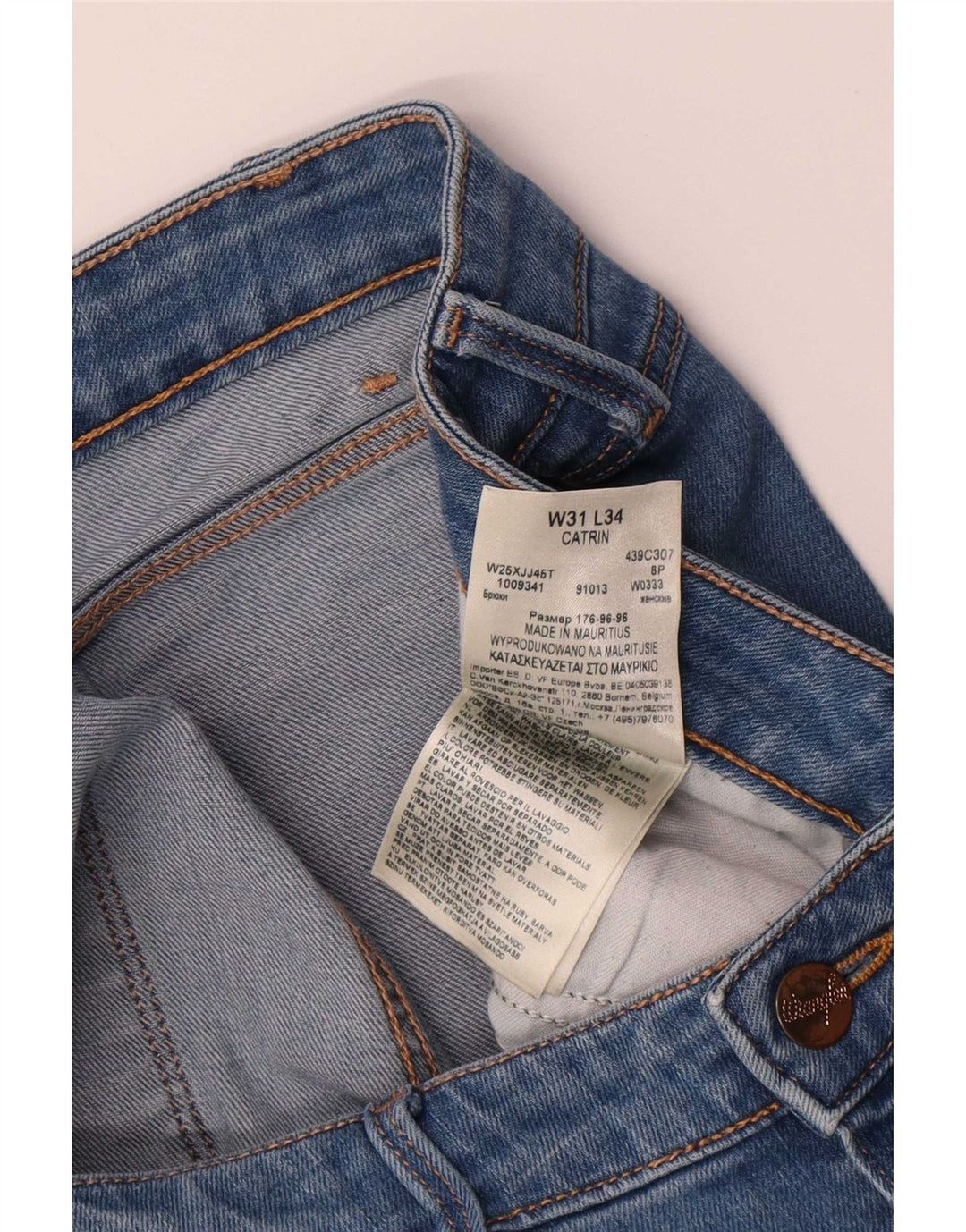 Wrangler Dame Catrin Bootcut Jeans W31 L30 Blå Bomuld