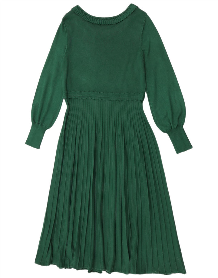 Monsoon Dame Jumper Dress UK 14 Large Green