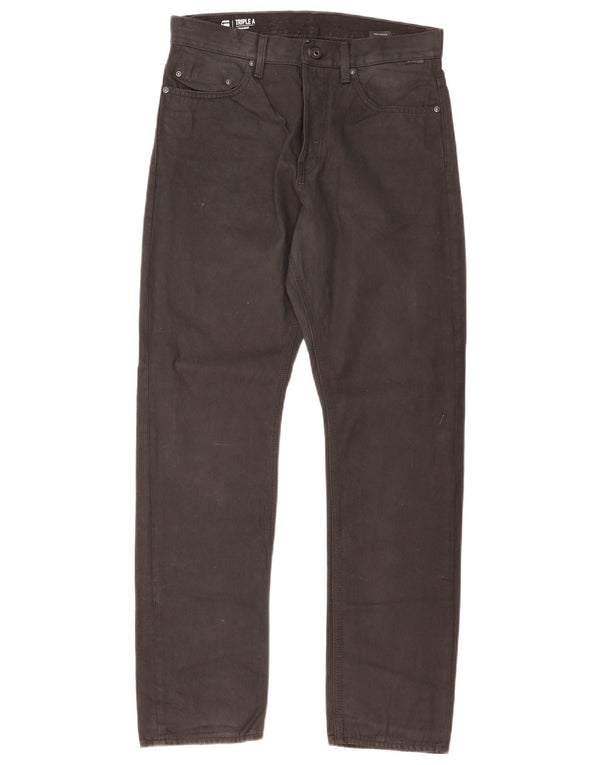 G-Star Straight Jeans til mænd W31 L32 Sort bomuld