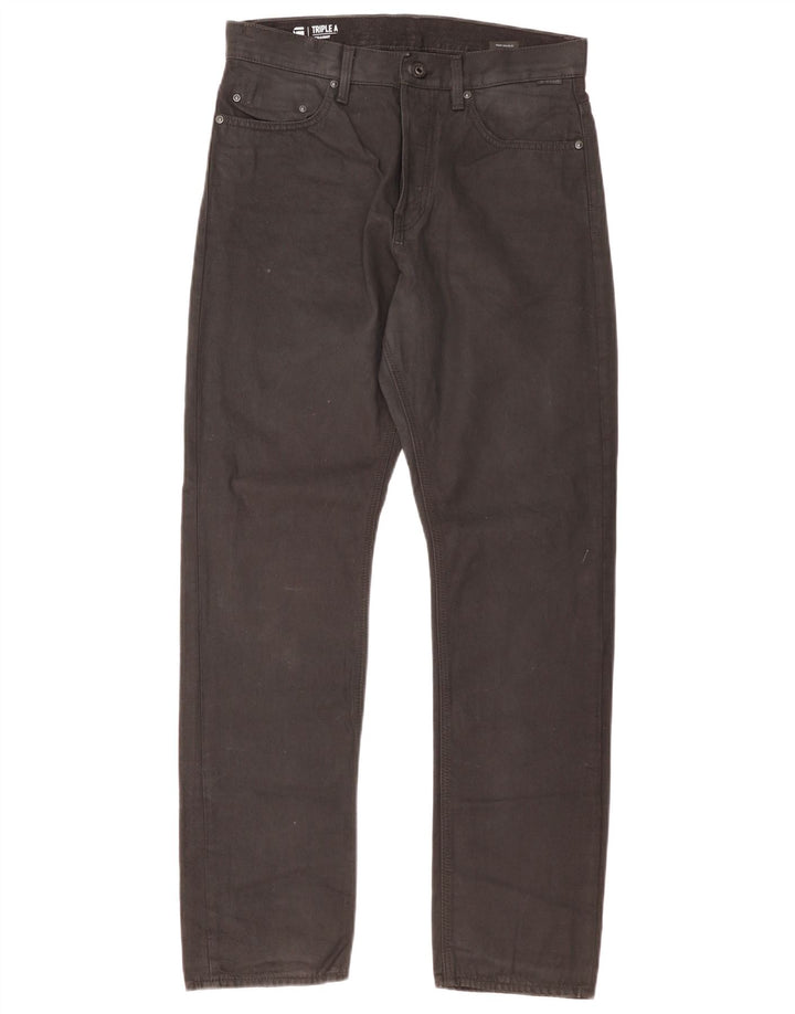 G-Star Straight Jeans til mænd W31 L32 Sort bomuld