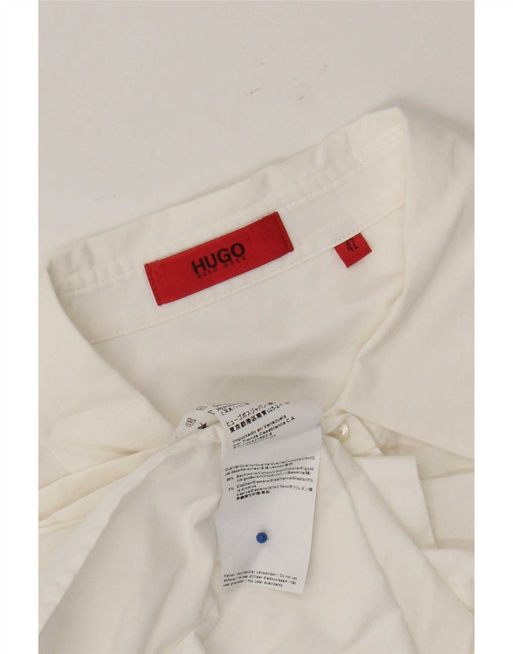 Hugo Boss Dameskjorte IT 42 Medium Hvid Bomuld