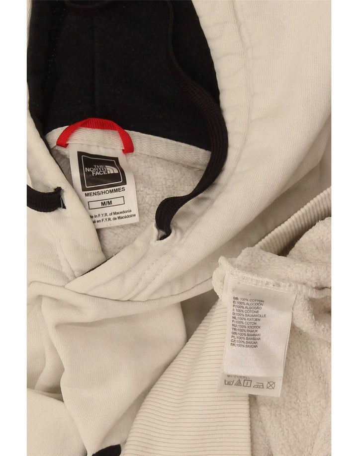 The North Face Herre Grafisk Hoodie Jumper Medium Hvid Bomuld