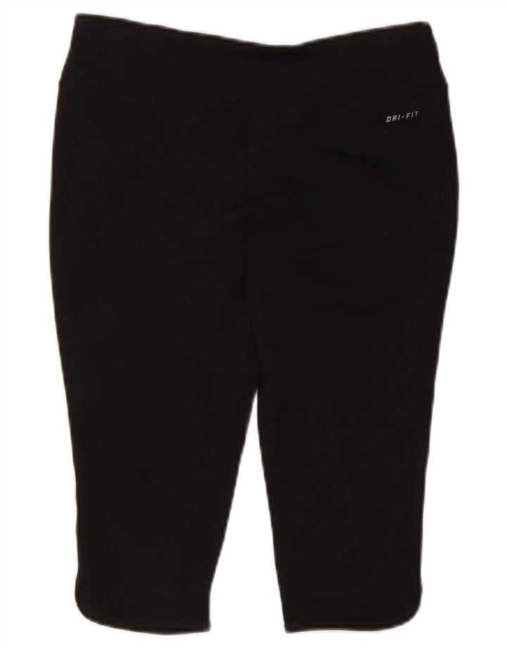 Nike Dame Dri Fit Capri Leggings UK 12/14 Medium Sort