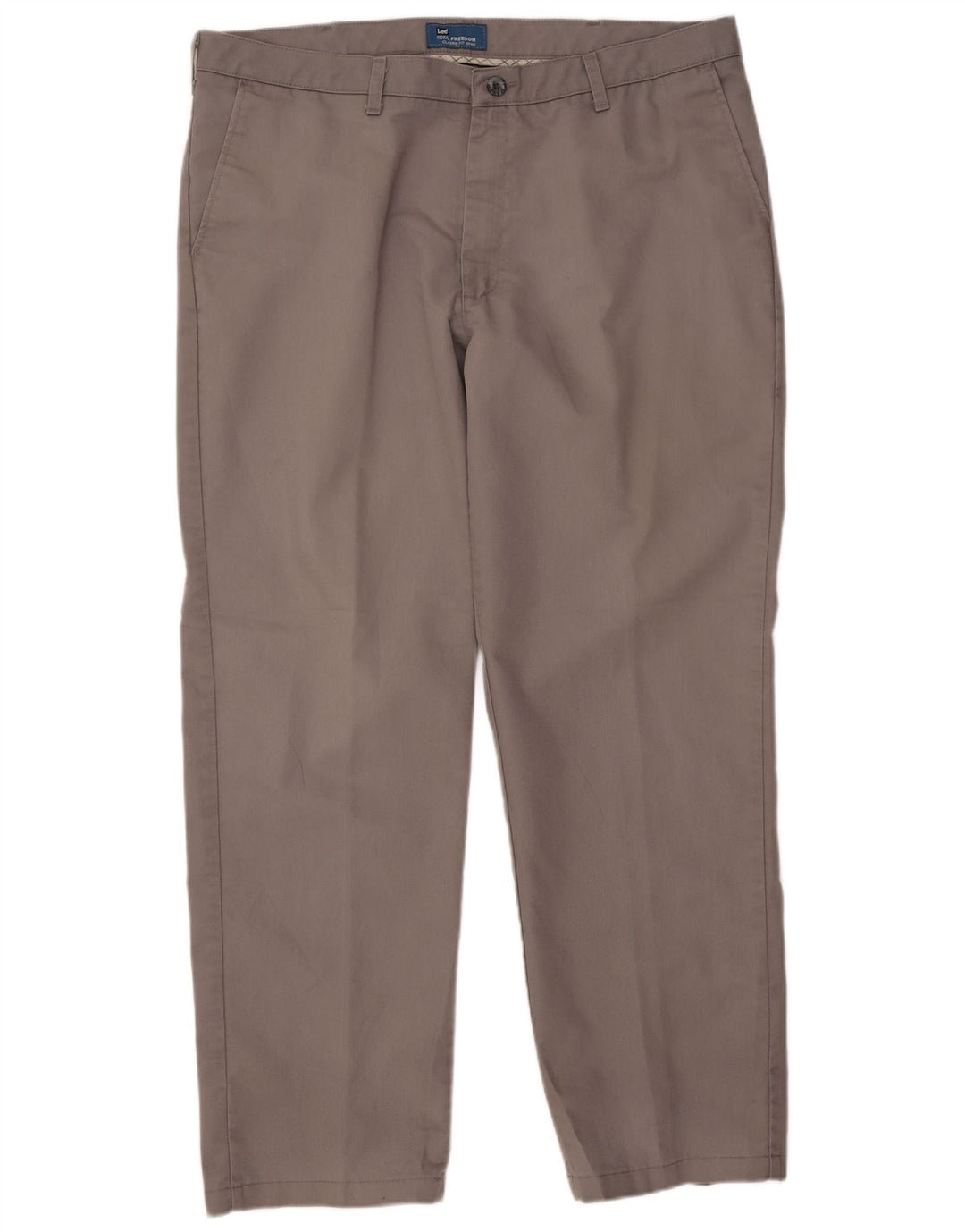 Lee Herre Straight Classic Fit Chino Bukser W40 L32 Grå Polyester