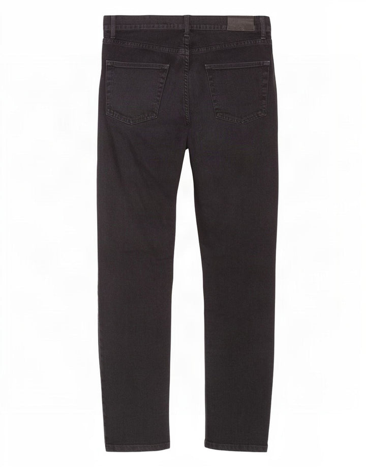 Zara Dame Straight Jeans EU 42 Large W32 L34 Sort Bomuld