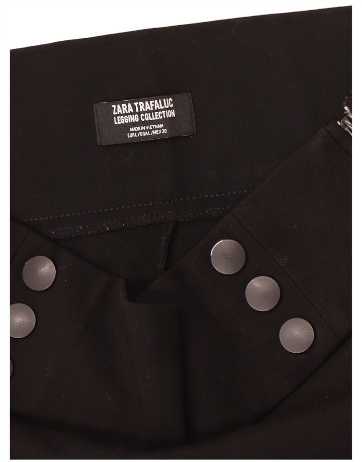 Zara Dame Slim Casual Bukser Large W32 L29 Sort
