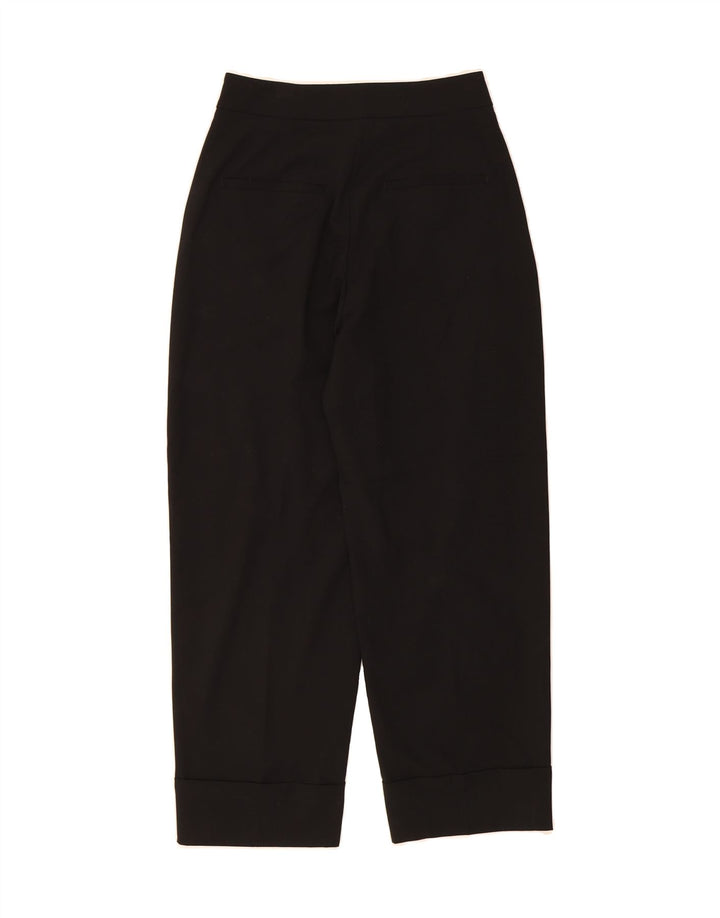 ZARA Womens Tapered Chino Trousers Small W26 L27 Black Polyester Vintage Zara and Second-Hand Zara from Messina Hembry 