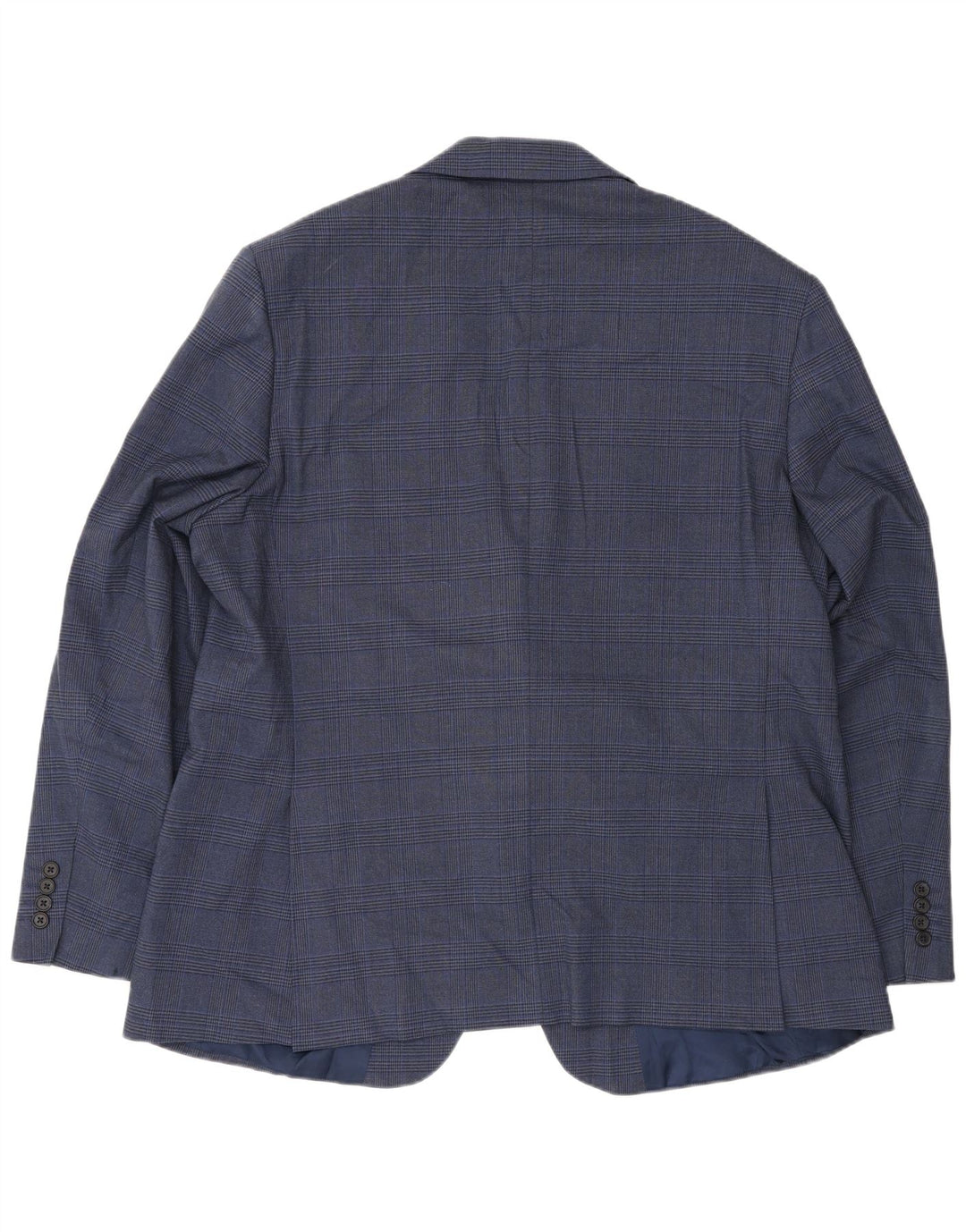 Marks & Spencer Herre 2-knaps blazerjakke UK 48 2XL Blå Houndstooth