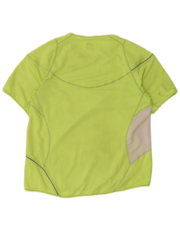 Nike T-shirt top til mænd UK 42/44 Stor grøn farveblok