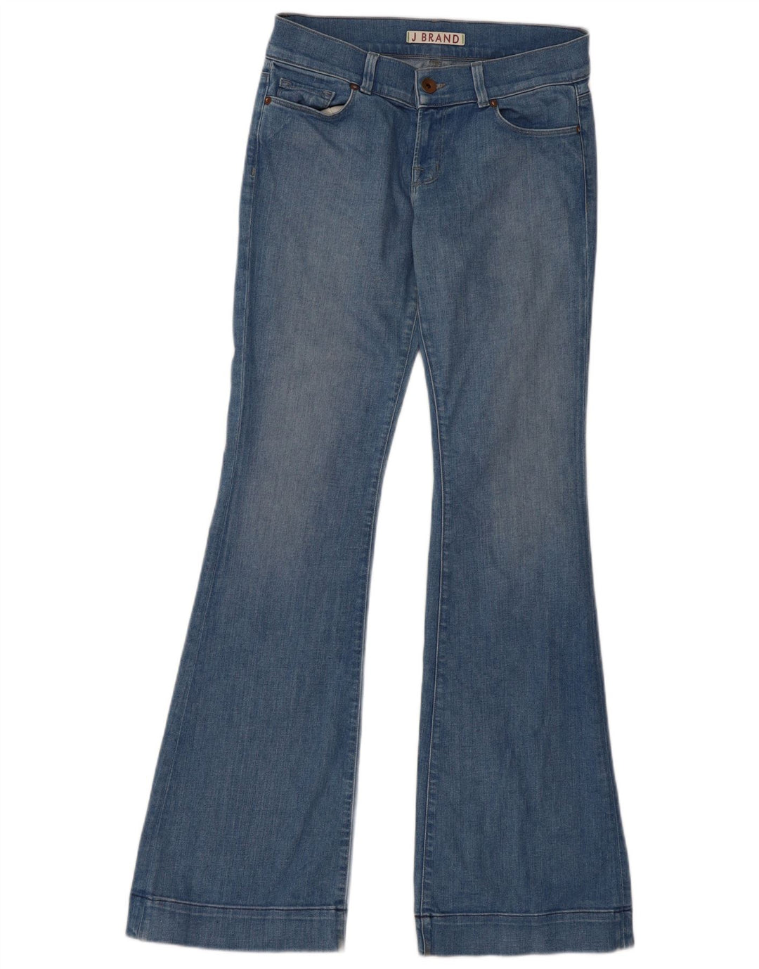 J MÆRKE Dame Flared Jeans W29 L35 Blå Bomuld