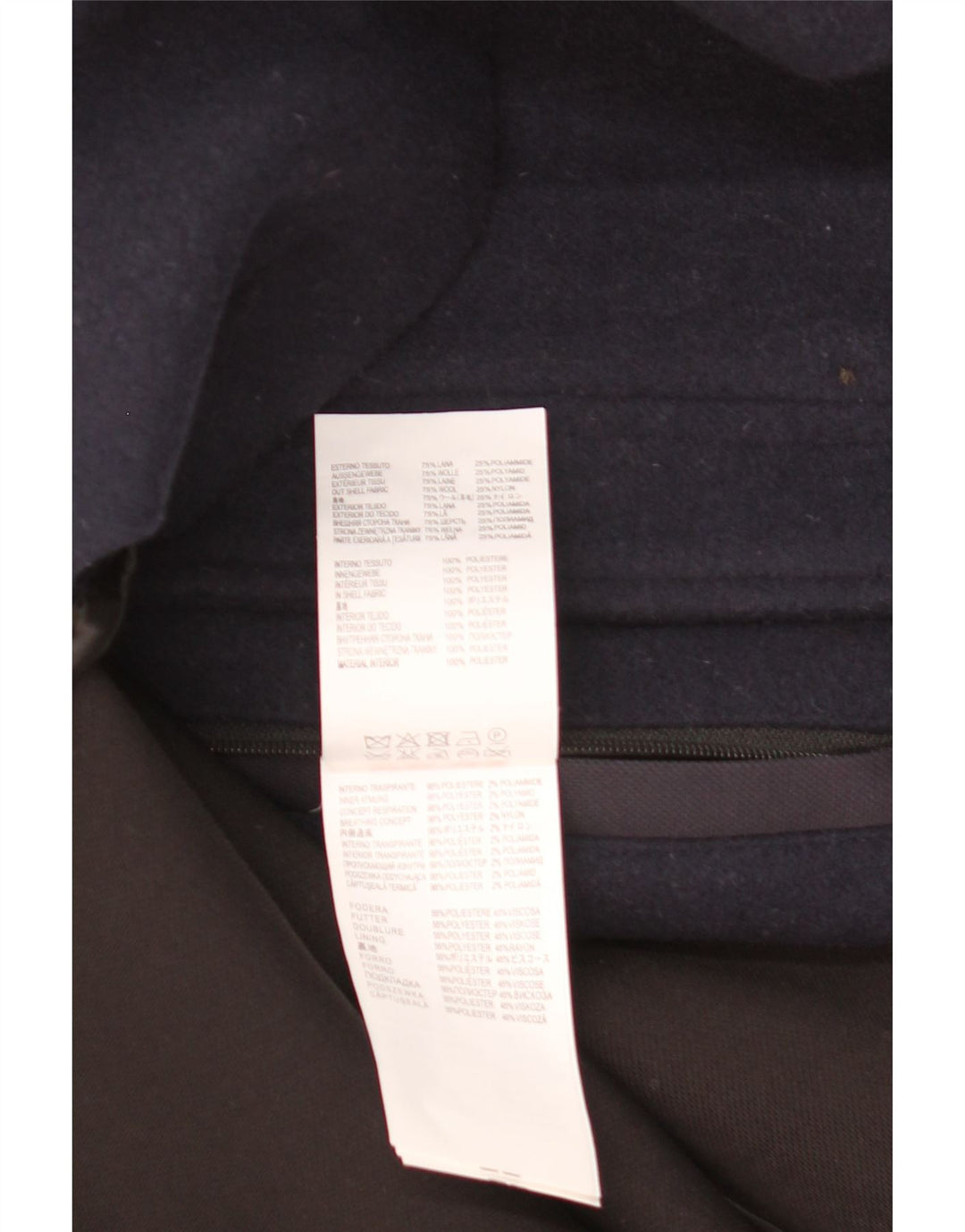 GEOX Herre Respira Utility Jacket UK 42 XL Marineblå Uld