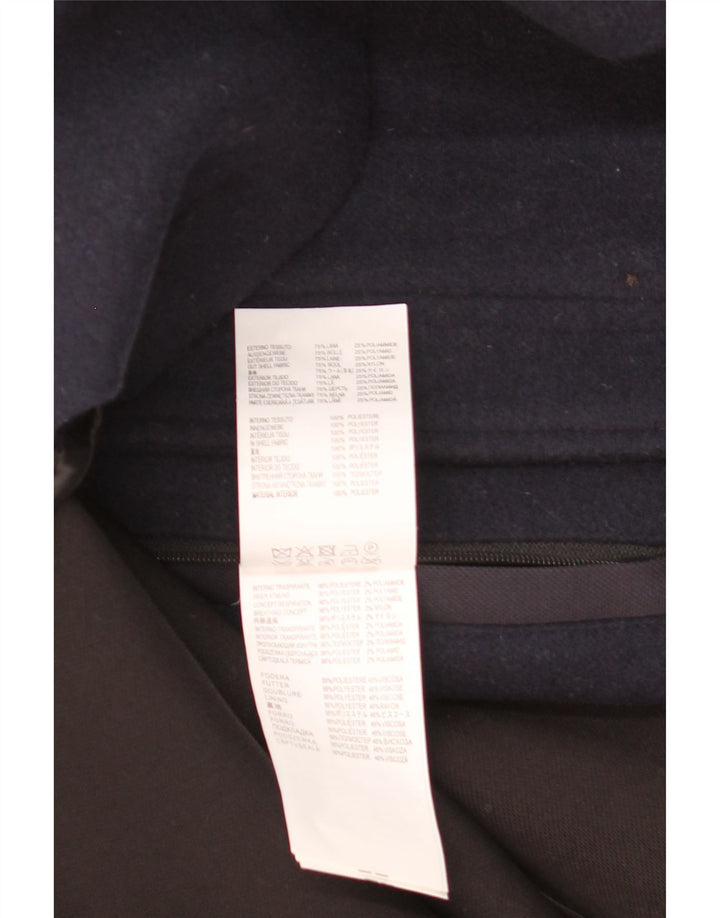 GEOX Herre Respira Utility Jacket UK 42 XL Marineblå Uld