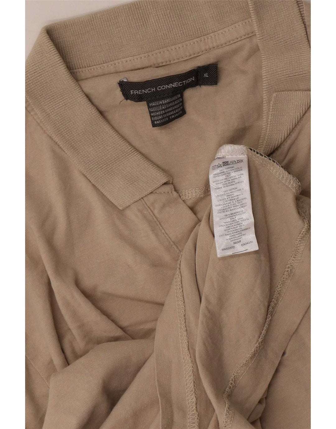 French Connection Herre poloshirt XL Beige Bomuld