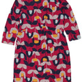 WHITE STUFF Kvinders 3/4-ærmede skedekjole UK 12 Medium Pink Floral