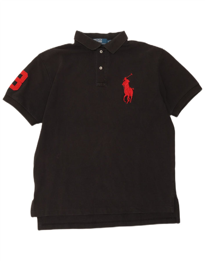 Polo Ralph Lauren Herre grafisk skjorte medium sort bomuld