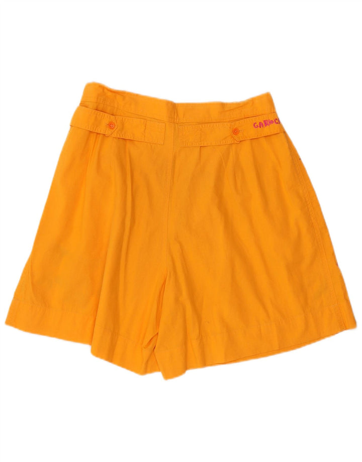 Vintage kvinders grafiske chinoshorts W28 Medium Orange