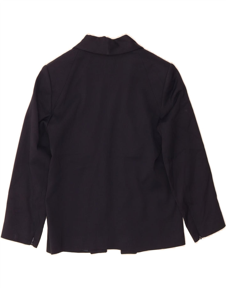 REISS Womens Open Blazer Jacket UK 6 XS Navy Blue Acetate Vintage Reiss and Second-Hand Reiss from Messina Hembry 