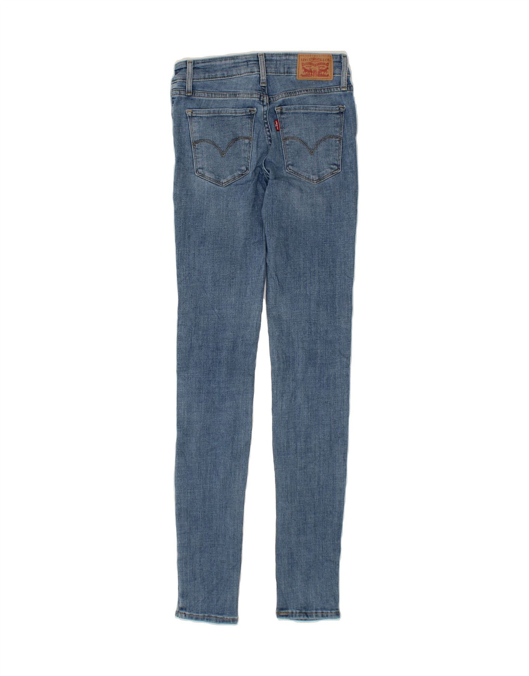 LEVI'S Womens 711 Skinny Jeans W25 L32 Blue Cotton Vintage Levi's and Second-Hand Levi's from Messina Hembry 