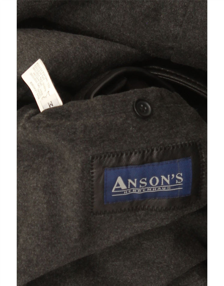 Anson's Herrenhaus Herre Læderjakke UK 38 Medium Sort Læder