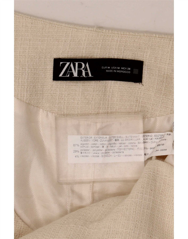 Zara Damevest UK 12 Medium Beige Bomuld