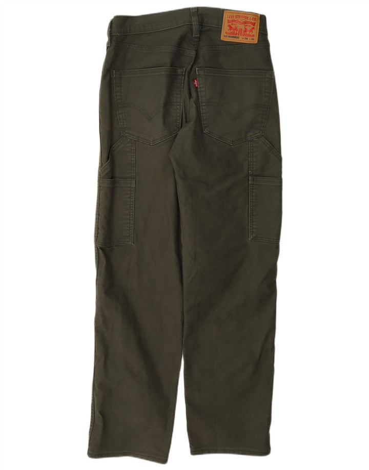 Levi's Herre 565 Straight Cargo Bukser W28 L30 Khaki Bomuld