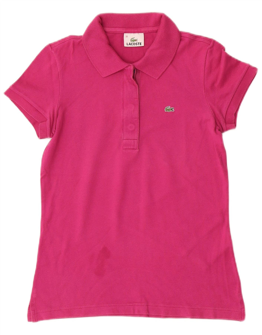 LACOSTE Poloshirt til kvinder størrelse 38 Medium Pink Bomuld