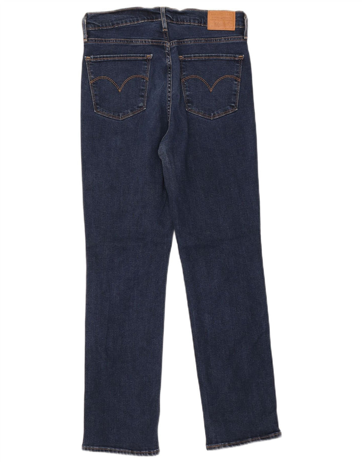 Levi's Womens 724 Højtaljede lige jeans W29 L28 Blå Lyocell