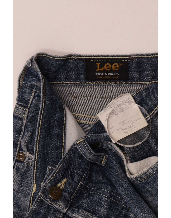 Lee Herre Freeburn Straight Jeans W34 L30 Blå Bomuld