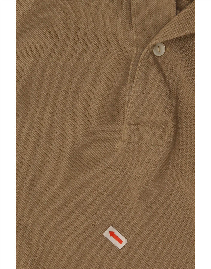 Lacoste Herre Regular Fit Polo Shirt Størrelse 7 2XL Beige Bomuld