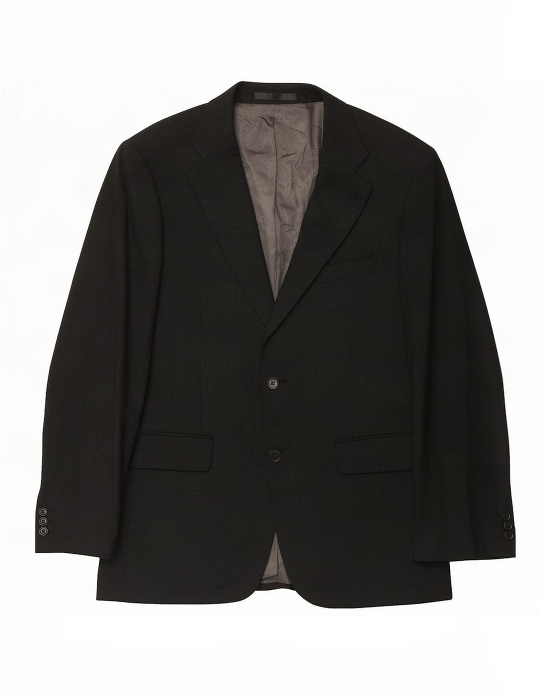 Marks & Spencer Herre 2-knaps blazerjakke UK 38 Medium Black New Wool
