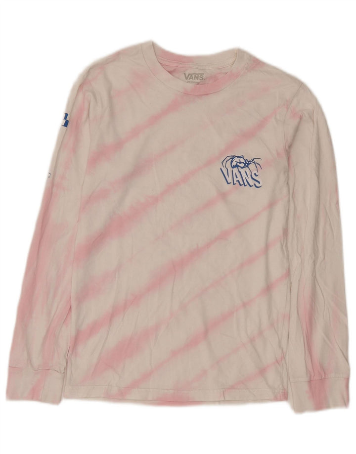 Vans Herre Premium Top Langærmet XS Hvid Tie Dye Bomuld