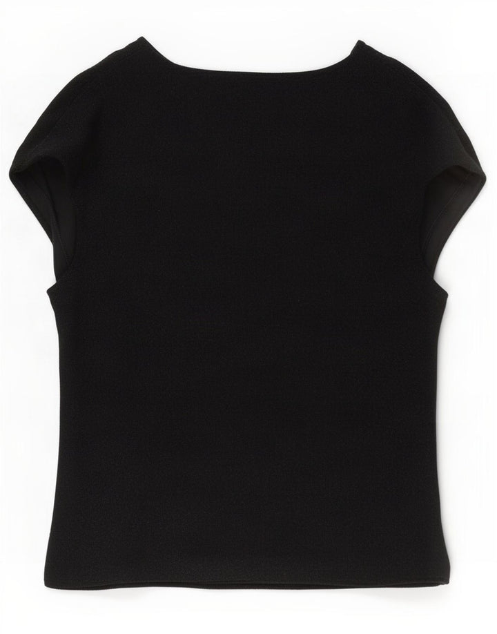 Marks & Spencer Damebluse Top UK 14 Stor sort polyamid