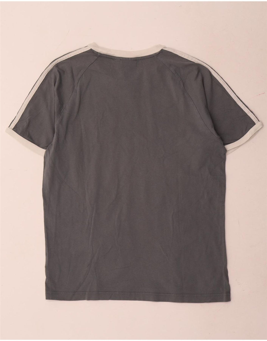 Adidas T-shirt top mellem grå bomuld til mænd