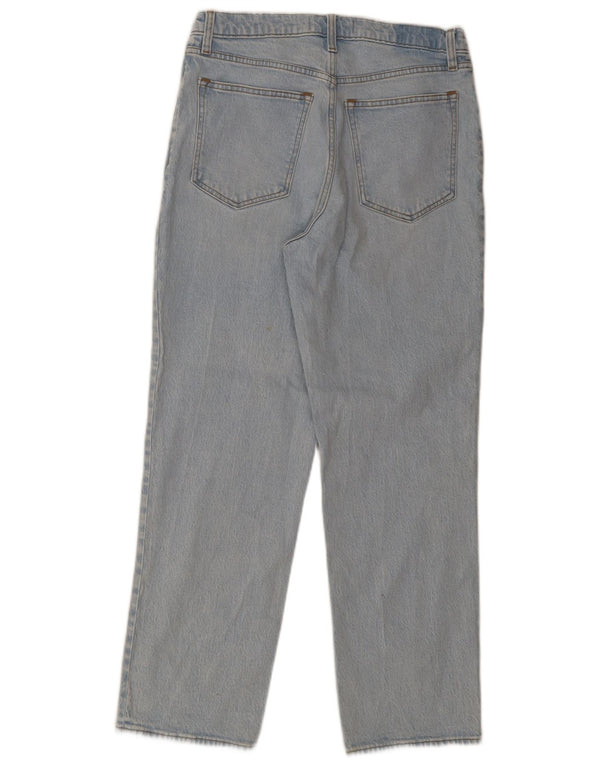 ABERCROMBIE & FITCH Lige jeans til kvinder US 10 Large W30 L29 Blå