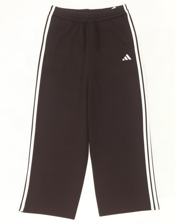 Adidas Womens Wide Leg Tracksuit Trousers UK 16/18 Large Black Bomuld